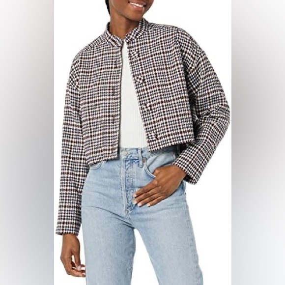 NWT Rebecca Taylor XL Techy Houndstooth Jacket